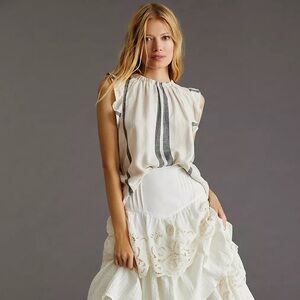 Cloth & Stone Flutter Sleeve Blouse